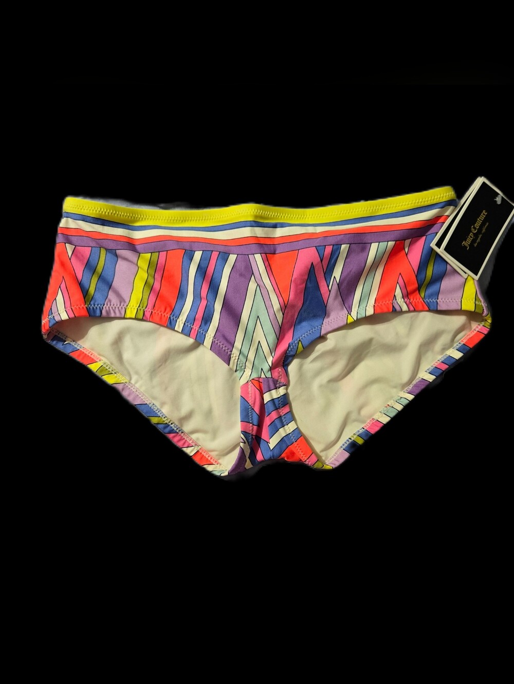 Juicy Couture Ring Back Boyshort Angel MLT - Multicolor Stripe